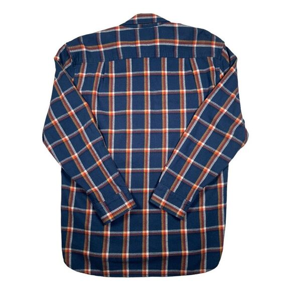 Pendleton Burnside‎ Dual Pocket Plaid Cotton Flannel Blue Men's Medium - Picture 2 of 5
